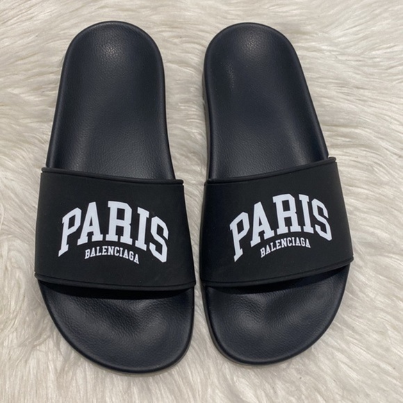 New Balenciaga Paris logo‎ pool slides size 38EU - Picture 10 of 10